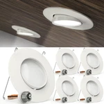 Sunco 4 Pack Led Can Lights Eyeball Retrofit Gimbal 5/6 Inch Recessed Dim. Fixed Price $77.99.