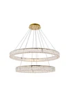 Elegant Lighting 3503D42G Monroe Led Inch Gold Chandelier Ceiling. Fixed Price $2200.00.