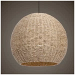 Steel Pendant Light 24" Farmhouse Natural Seagrass Dome Shade Dining Room. Fixed Price $573.60.