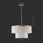 Safavieh Kiandra Marble Tier Chandelier, Reduced Price 2172789665 CTL1020A. Fixed Price $380.00.