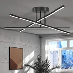 Airyphant Modern Led Chandelier 24W Dimmable Black Semi Flush Mount Ceiling L.... Fixed Price $91.98.
