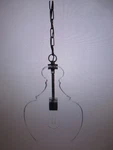 Home Decorators Bakerston 60-WATT 1-LIGHT Matte Black Hanging Pendant HD19565P. Fixed Price $44.16.