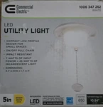 Commercial Electric 5 Closet Utility Light Lampholder With Pull Chain Led New. Fixed Price $24.00.