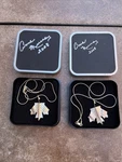 Sterling Silver 14K Gold Necklace With Pendant 16 Signature Of Anne Murray ?. Fixed Price $139.99.