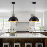 Kitchen Island Fixture Large Dome Pendant Lighting Hanging Lamp Black Home. Fixed Price $149.99.