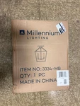 Millennium 3334-MB Matte Black 4-LIGHT 12" Semi-flush Mount, 240W. Fixed Price $106.99.