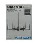 Kichler Erzo 26 In. 6-LIGHT Satin Nickel Contemporary Candle Circle Chandelier. Fixed Price $255.42.