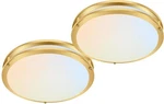 Hykolity 16 Dimmable Led Flush Mount Ceiling Light Inch, Gold. Fixed Price $142.06.