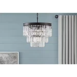 Home Decorators Collection North Falls 5 Light Round Pendant Black Crystal Shade. Fixed Price $97.88.