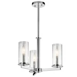 Kichler Crosby Chandelier/semi Flush 3LT, Chrome, Clear - 43997CH. Fixed Price $249.97.