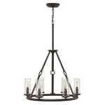 Hinkley Lighting Dakota Chandelier 1 Tier, Oil Rubbed Bronze - 4786OZ. Fixed Price $584.99.