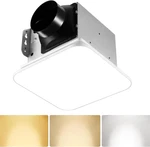 Quiet Bathroom Exhaust Fan With Color Change Light & Memory Function, 110 Cfm. Fixed Price $114.99.