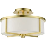 Livex Lighting 51073-12 Wesley Semi-flush Mount Satin Brass. Fixed Price $231.17.