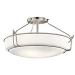 Kichler Alkire Semi Flush Light, Brushed Nickel - 44086NI. Fixed Price $364.99.