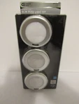 Ce Commercial Electric 3-PACK Led Slim Puck Light Kit Silver Dimmable Motion. Fixed Price $28.99.