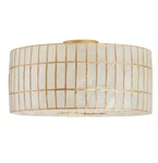 World Market Natural Capiz Drum Flush Mount Ceiling Light 18" New. Fixed Price $95.99.