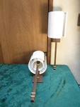 2 Currey & Company Rocher Bronze Electric Wall Light Sconces W/3D Lamp Shades. Fixed Price $125.00.
