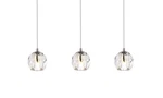 Elegant Lighting 3505D28 Eren 28"W Crystal Linear Pendant - Chrome. Fixed Price $266.00.