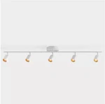 Vidalite Shura 5-LIGHT Led Track Lighting Kit 4FT White Rotatable Heads 3000K. Fixed Price $125.99.