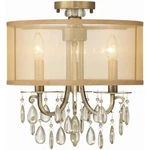 Crystorama 5623-AB Ceiling Hampton Semi-flush Mount Antique Brass. Fixed Price $238.40.