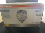 Sylvania Glass Wall Mount Brushed Nickel Indoor Led Light Nib. Fixed Price $25.00.