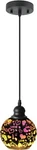 Pendant Light Fixtures, Modern Hanging Ceiling Lamp With 3D-LOVE Glass Globe Sha. Fixed Price $28.99.