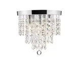 Merra 11 In. 5-LIGHT Chrome Flush Mount Chandelier With K9 Crystals. Fixed Price $29.99.
