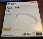Commercial Electric 20 In. Low Profile Led Flush Mount Round Ceiling Light. Fixed Price $25.59.