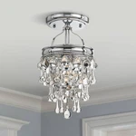 Crystorama Calypso 7 1/2" Wide Chrome Ceiling Light. Fixed Price $238.40.