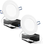 Sunco 4 Inch Ultra Thin Led Recessed Ceiling Lights Slim, 5000K Daylight, Dimmab. Fixed Price $29.30.