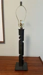 Hubbardton Vermont Hand Forged Steel Table Lamp Rare Model W/ Orig Finial. Fixed Price $439.00.