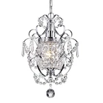 Edvivi Amorette Mini Chrome Crystal Chandeliers, 1 Light Modern El.... Fixed Price $65.55.