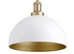 Quorum International 876 12"W Pendant - Studio White / Aged Brass. Fixed Price $230.00.
