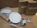 Yescom 6" Led Recessed Light Ultra-thin Ceiling Panel 3000K-3500K Pack. Fixed Price $35.89.