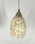Elk Pendant Light 60028-1 Trego 8-INCH Cream Mosaic Stone Satin Nickel. Fixed Price $39.99.