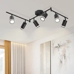 6-LIGHT Track Lighting Fixtures Ceiling, GU10 Black Led Spotlight, Mo.... Fixed Price $83.59.