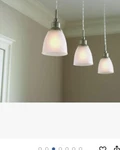 Commercial Electric Light Brushed Nickel Mini-pendant (3-PACK ) New. #387 495. Fixed Price $15.95.