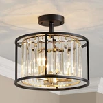 CL005BB K9 Crystal Semi Flush Mount Ceiling Light Fixture, Modern Design, E12.... Fixed Price $123.45.