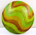 Oggetti Luce Wave Green Mosaic 24" Round Flush Mount Ceiling Lamp Fixture. Fixed Price $249.50.