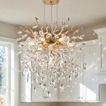 Gold Crystal Tree Chandelier 18 In Modern Luxury 7-LIGHT Pendant Kitchen Fixture. Fixed Price $112.99.