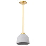 Nuvo Lighting Collins 8" Mini Pendant, Ceramic/gold Accents 60-8002. Fixed Price $184.99.