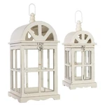 New! Raz Imports 19.5" Wood Metal Glass Lantern Set 2 Country/french/chic Shabby. Fixed Price $79.99.