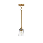 Maxim 92880CLNAB Hudson Mini Pendant-natural Aged Brass. Fixed Price $98.00.