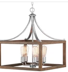 Boswell Quarter 20 In. 5-LIGHT Silver Coastal Pendant By Hampton Bay. Fixed Price $180.00.