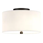 Henn&hart 12" Matte Black Metal/fabric Semi Flush Mount. Fixed Price $89.16.