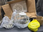 Golden Lighting 7856-M1L Ferris 8"W Cage Mini Pendant Oyster New. Fixed Price $127.05.