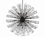 Eurofase Lighting 43865 Dendelio 35 54"W Sputnik Chandelier - Black. Fixed Price $3860.00.