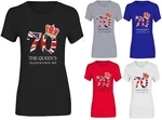 Queen Elizabeth Ii Platinum Jubilee 2022 Women's Union Jack Royal Crown T-shirt. Fixed Price $6.71.