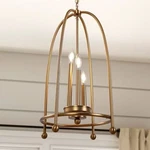 Designer Home 3-LIGHT Warm Brass Transitional Geometric Hanging Pendant. Fixed Price $140.00.