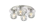 Elegant Lighting 3509F14 Graham 14"W Flush Mount Ceiling - Chrome. Fixed Price $252.00.